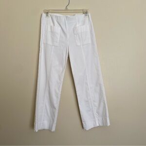 Elliott Lauren White Crop Pants